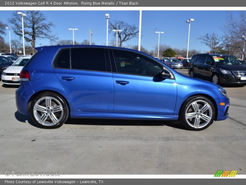 Rising Blue Metallic / Titan Black 2013 Volkswagen Golf R 4 Door 4Motion