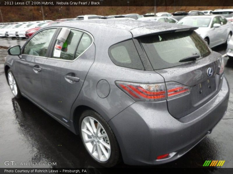 Nebula Gray Pearl / Black 2013 Lexus CT 200h Hybrid