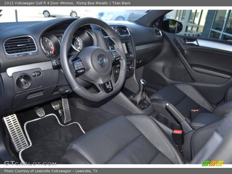 Rising Blue Metallic / Titan Black 2013 Volkswagen Golf R 4 Door 4Motion