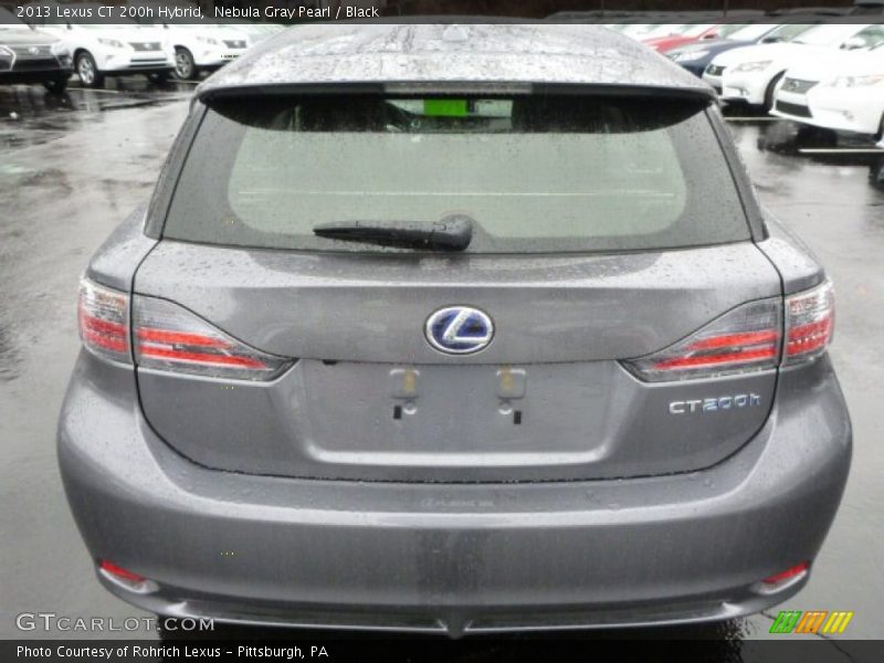 Nebula Gray Pearl / Black 2013 Lexus CT 200h Hybrid