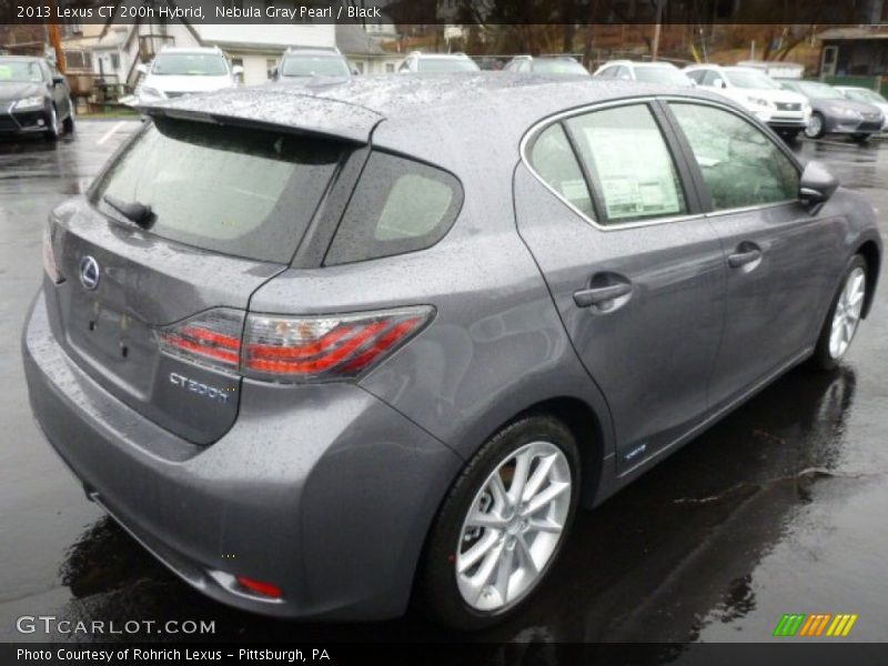 Nebula Gray Pearl / Black 2013 Lexus CT 200h Hybrid