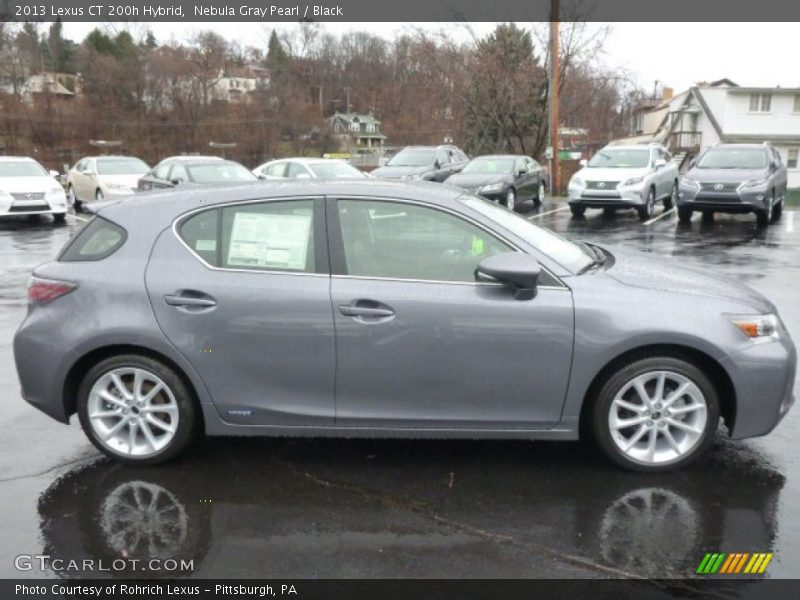 Nebula Gray Pearl / Black 2013 Lexus CT 200h Hybrid