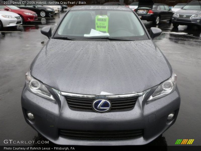 Nebula Gray Pearl / Black 2013 Lexus CT 200h Hybrid