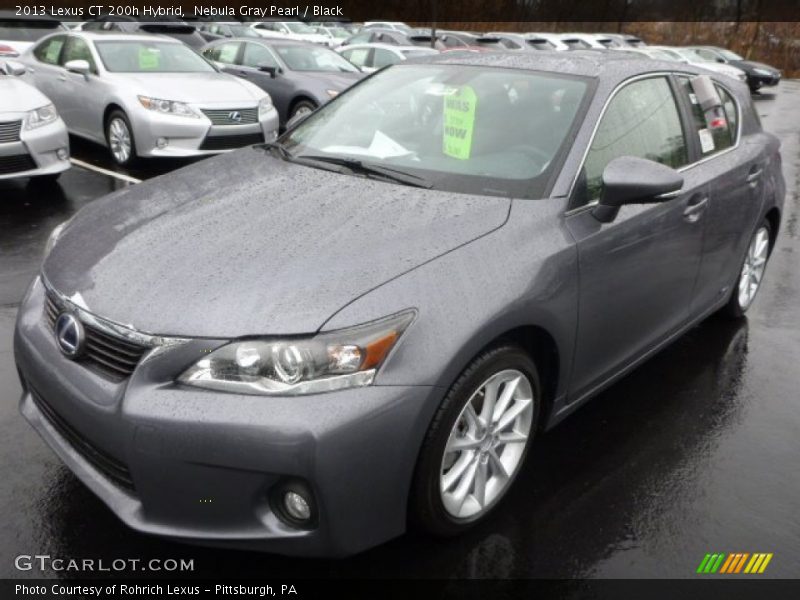 Nebula Gray Pearl / Black 2013 Lexus CT 200h Hybrid