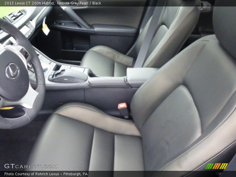 Nebula Gray Pearl / Black 2013 Lexus CT 200h Hybrid