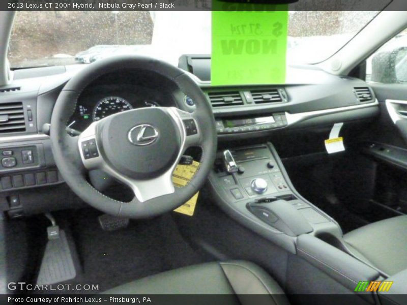 Nebula Gray Pearl / Black 2013 Lexus CT 200h Hybrid