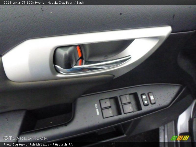 Nebula Gray Pearl / Black 2013 Lexus CT 200h Hybrid