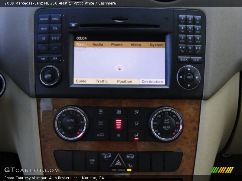 Arctic White / Cashmere 2009 Mercedes-Benz ML 350 4Matic
