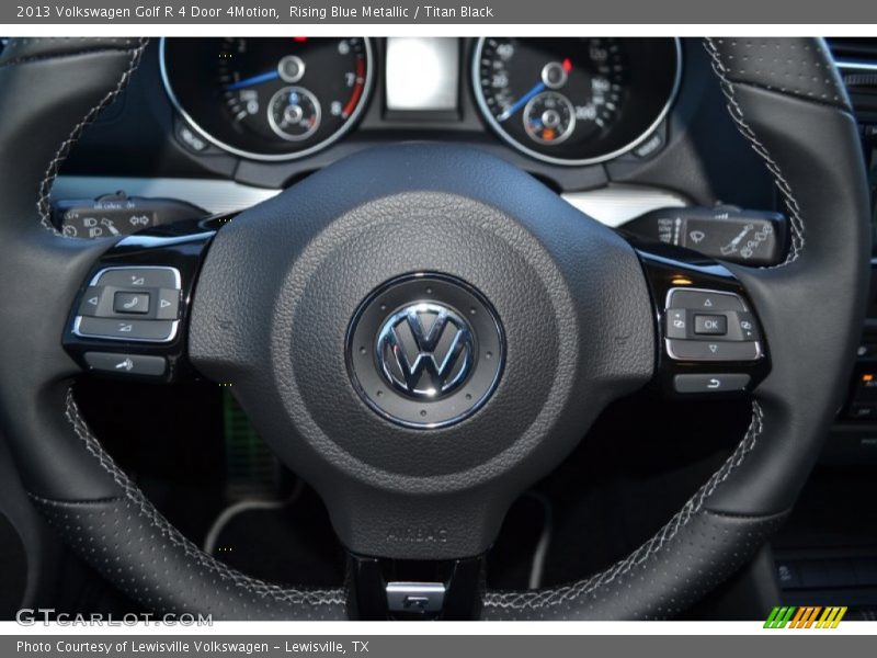 Rising Blue Metallic / Titan Black 2013 Volkswagen Golf R 4 Door 4Motion