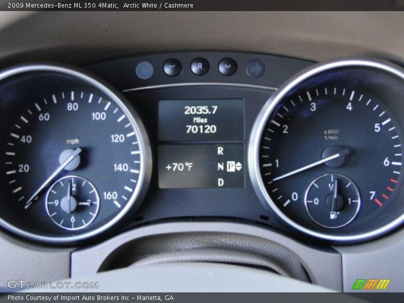Arctic White / Cashmere 2009 Mercedes-Benz ML 350 4Matic