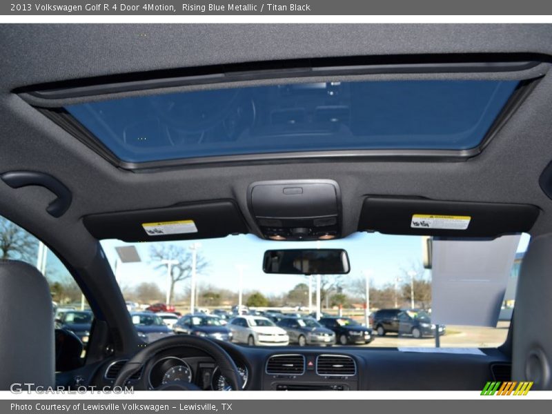 Rising Blue Metallic / Titan Black 2013 Volkswagen Golf R 4 Door 4Motion