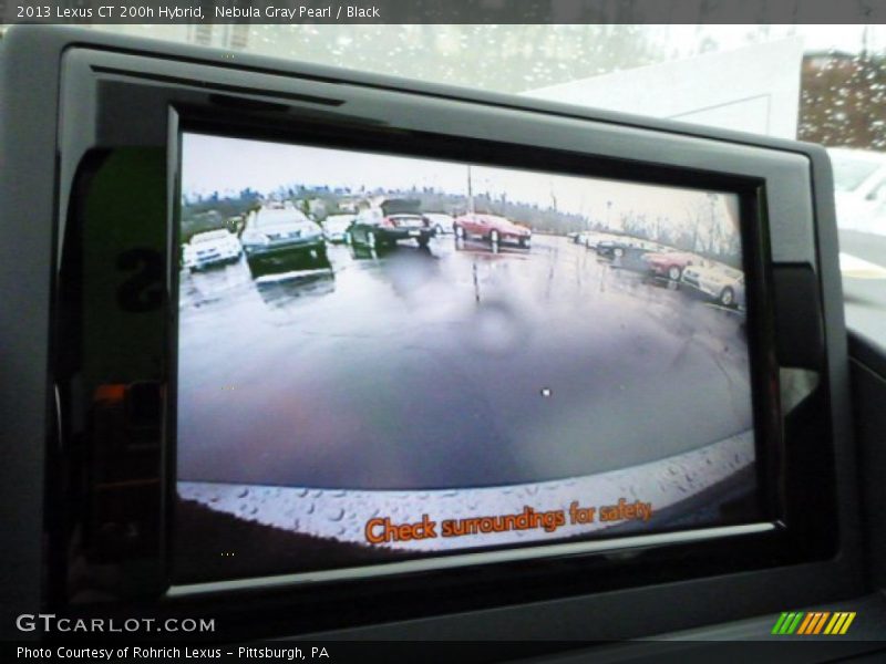 Nebula Gray Pearl / Black 2013 Lexus CT 200h Hybrid