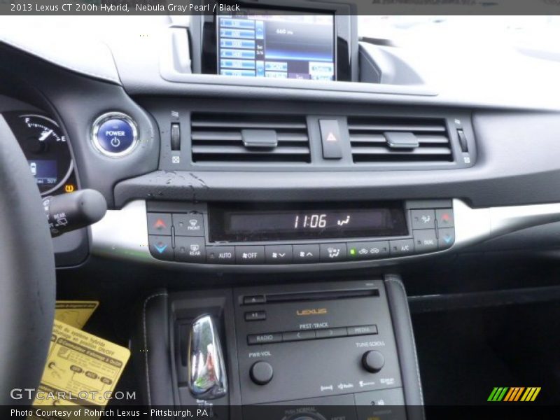 Nebula Gray Pearl / Black 2013 Lexus CT 200h Hybrid