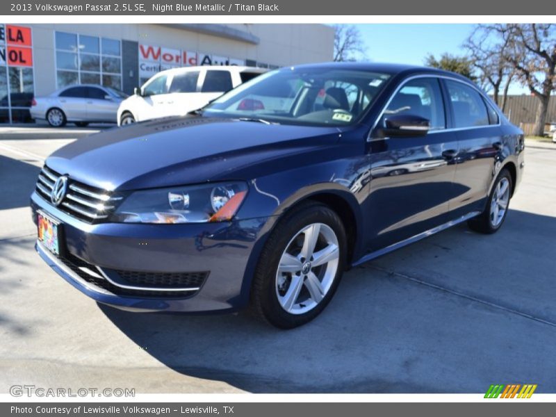 Night Blue Metallic / Titan Black 2013 Volkswagen Passat 2.5L SE