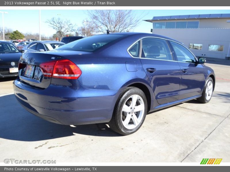 Night Blue Metallic / Titan Black 2013 Volkswagen Passat 2.5L SE