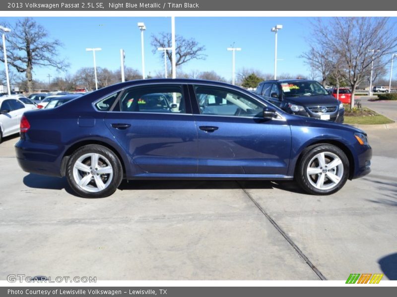 Night Blue Metallic / Titan Black 2013 Volkswagen Passat 2.5L SE