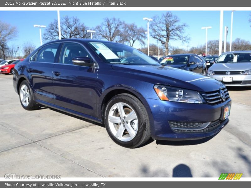 Night Blue Metallic / Titan Black 2013 Volkswagen Passat 2.5L SE