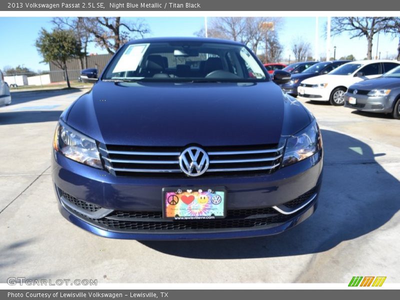 Night Blue Metallic / Titan Black 2013 Volkswagen Passat 2.5L SE