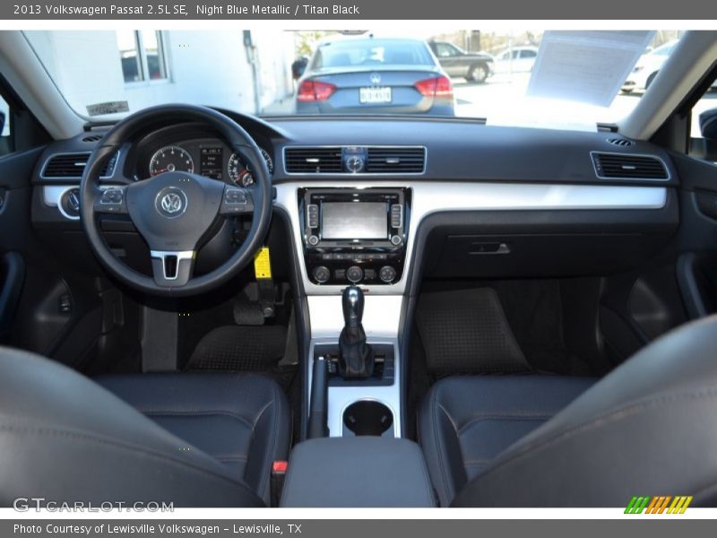 Night Blue Metallic / Titan Black 2013 Volkswagen Passat 2.5L SE