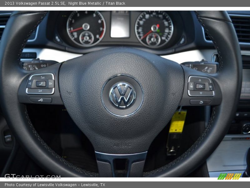 Night Blue Metallic / Titan Black 2013 Volkswagen Passat 2.5L SE