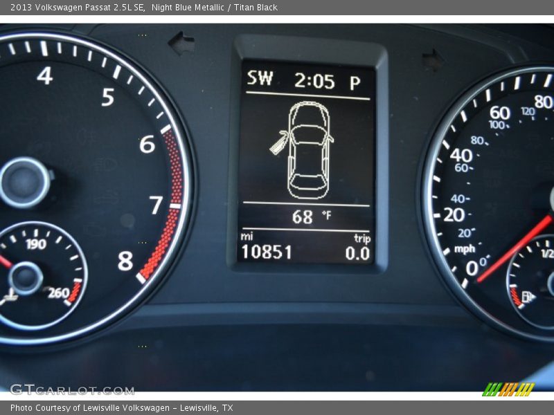 Night Blue Metallic / Titan Black 2013 Volkswagen Passat 2.5L SE