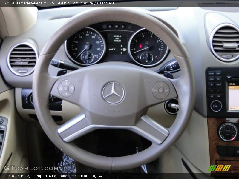 Arctic White / Cashmere 2009 Mercedes-Benz ML 350 4Matic