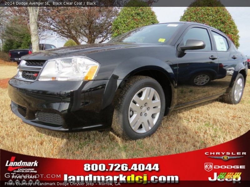 Black Clear Coat / Black 2014 Dodge Avenger SE