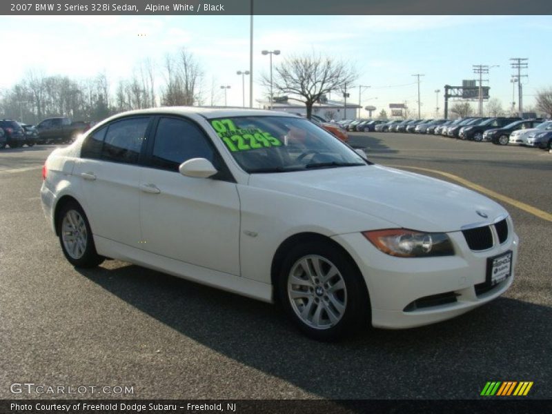 Alpine White / Black 2007 BMW 3 Series 328i Sedan
