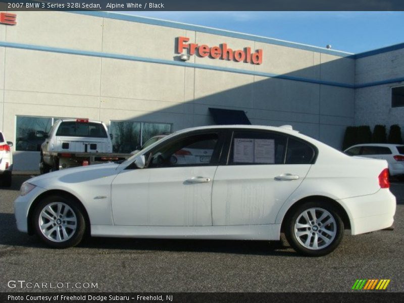 Alpine White / Black 2007 BMW 3 Series 328i Sedan