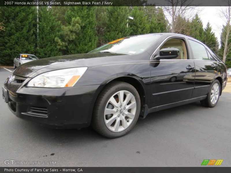 Nighthawk Black Pearl / Ivory 2007 Honda Accord SE V6 Sedan