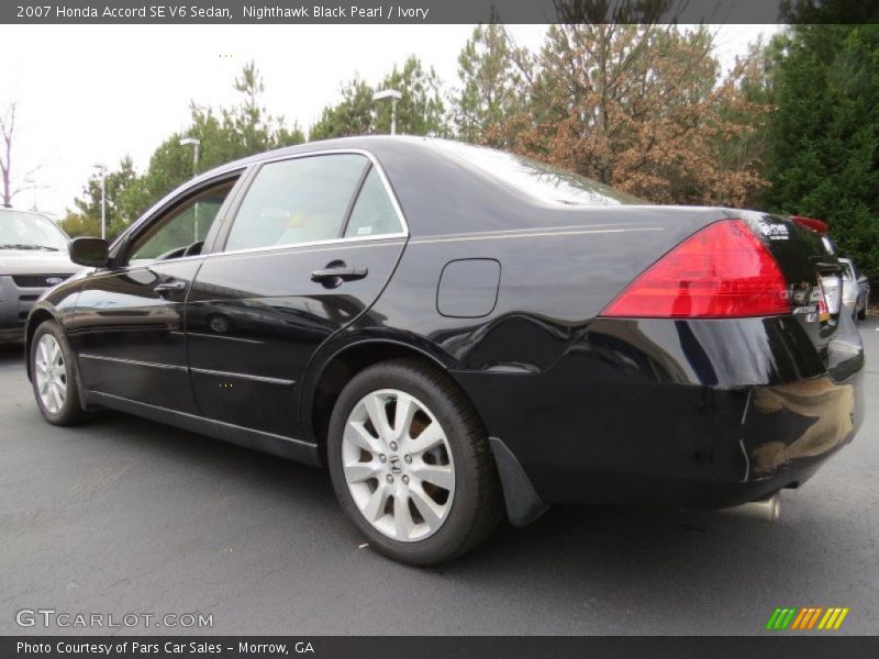 Nighthawk Black Pearl / Ivory 2007 Honda Accord SE V6 Sedan