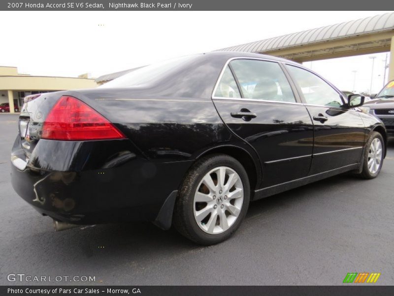 Nighthawk Black Pearl / Ivory 2007 Honda Accord SE V6 Sedan