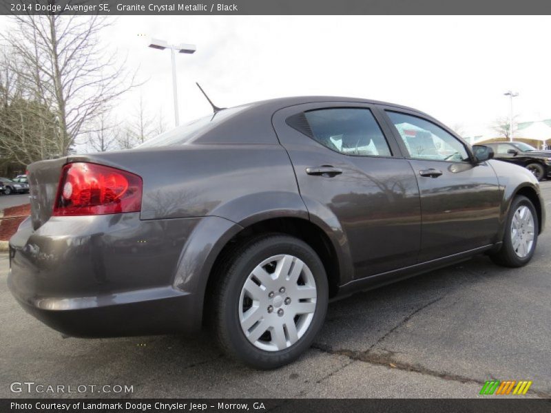 Granite Crystal Metallic / Black 2014 Dodge Avenger SE