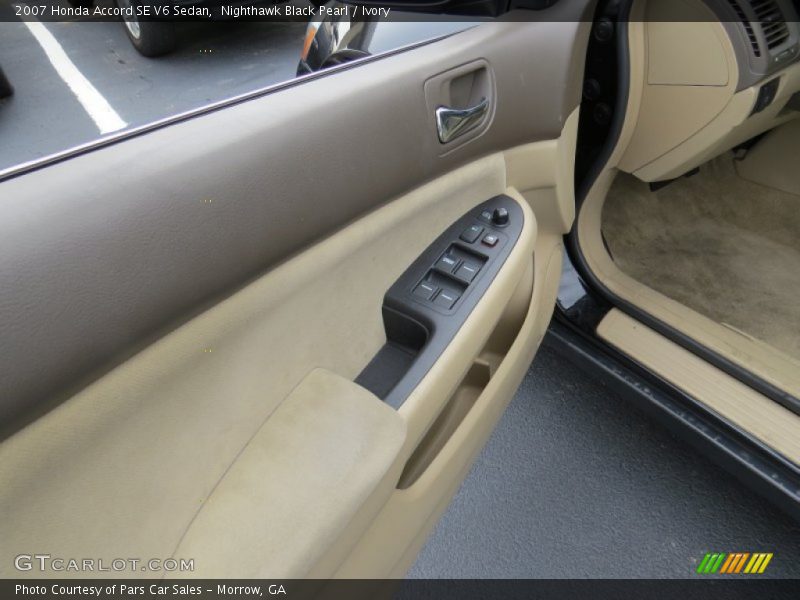 Nighthawk Black Pearl / Ivory 2007 Honda Accord SE V6 Sedan