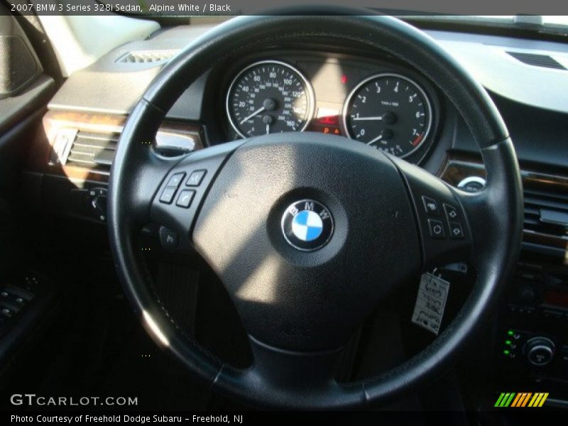 Alpine White / Black 2007 BMW 3 Series 328i Sedan