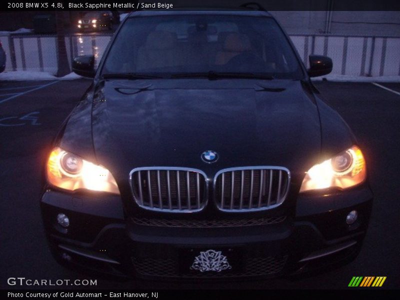 Black Sapphire Metallic / Sand Beige 2008 BMW X5 4.8i