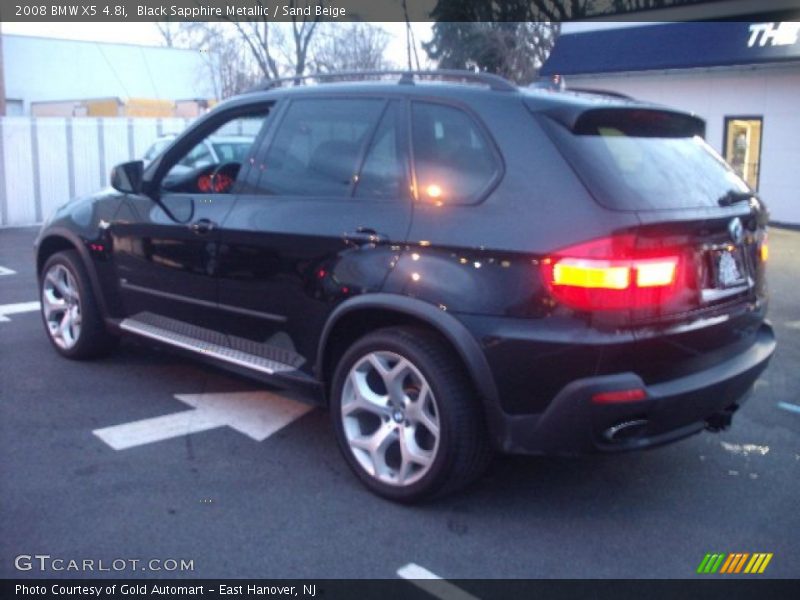 Black Sapphire Metallic / Sand Beige 2008 BMW X5 4.8i