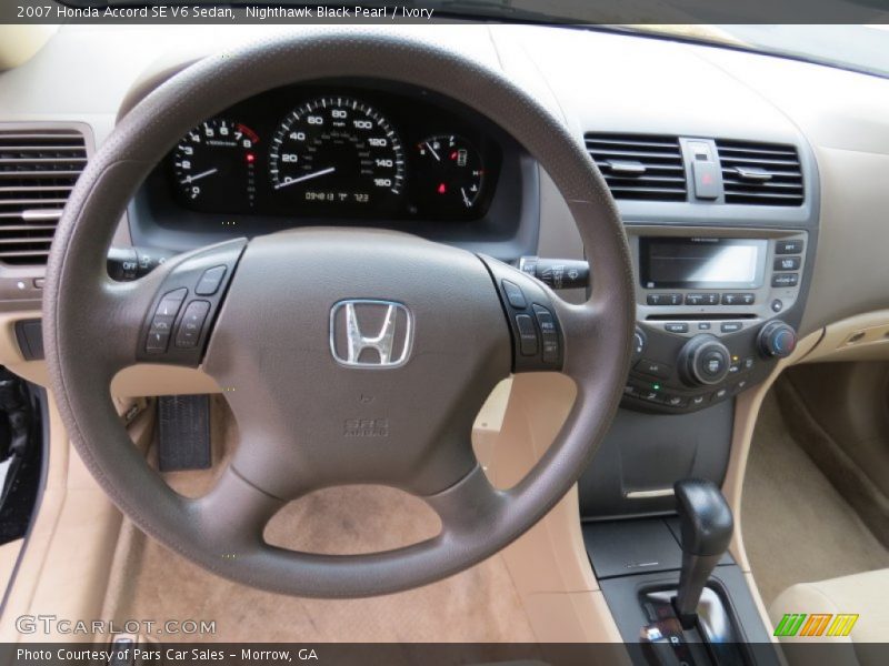 Nighthawk Black Pearl / Ivory 2007 Honda Accord SE V6 Sedan