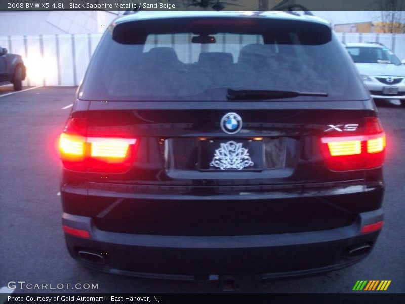 Black Sapphire Metallic / Sand Beige 2008 BMW X5 4.8i