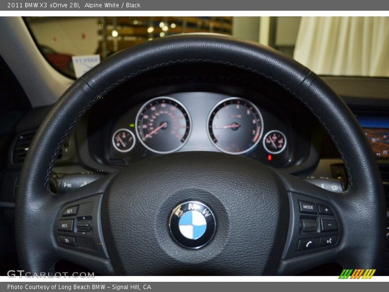 Alpine White / Black 2011 BMW X3 xDrive 28i