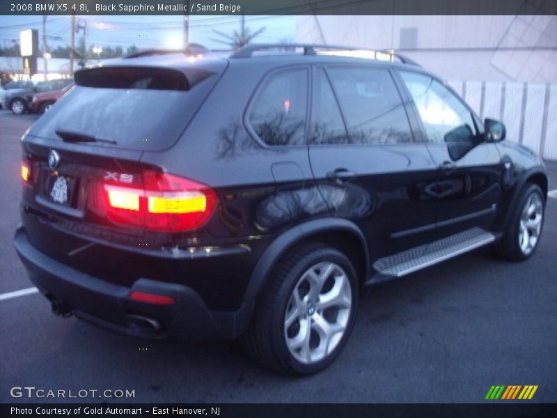 Black Sapphire Metallic / Sand Beige 2008 BMW X5 4.8i