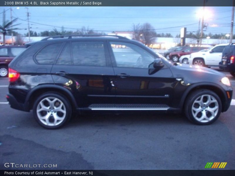 Black Sapphire Metallic / Sand Beige 2008 BMW X5 4.8i