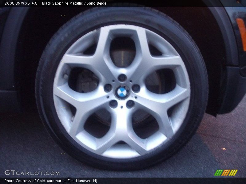 Black Sapphire Metallic / Sand Beige 2008 BMW X5 4.8i