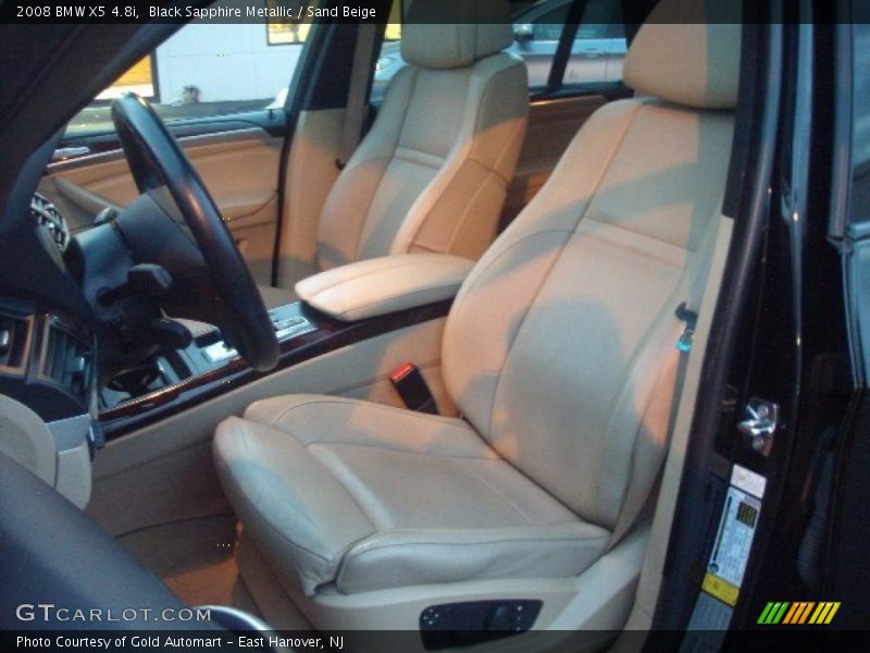 Black Sapphire Metallic / Sand Beige 2008 BMW X5 4.8i