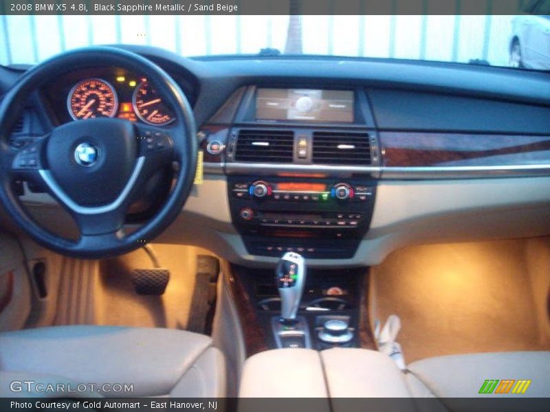 Black Sapphire Metallic / Sand Beige 2008 BMW X5 4.8i