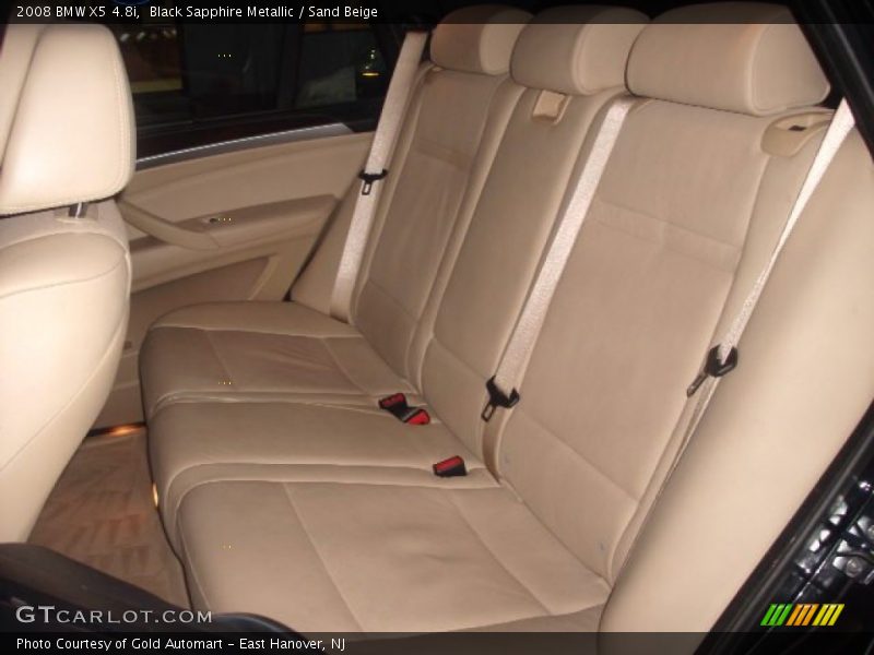 Black Sapphire Metallic / Sand Beige 2008 BMW X5 4.8i