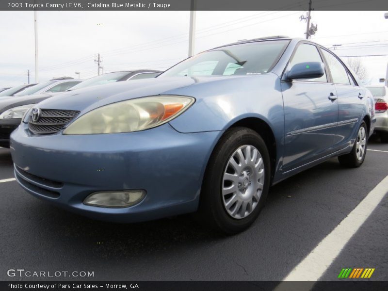 Catalina Blue Metallic / Taupe 2003 Toyota Camry LE V6