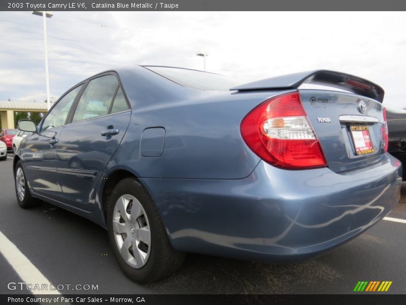 Catalina Blue Metallic / Taupe 2003 Toyota Camry LE V6