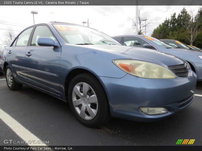 Catalina Blue Metallic / Taupe 2003 Toyota Camry LE V6