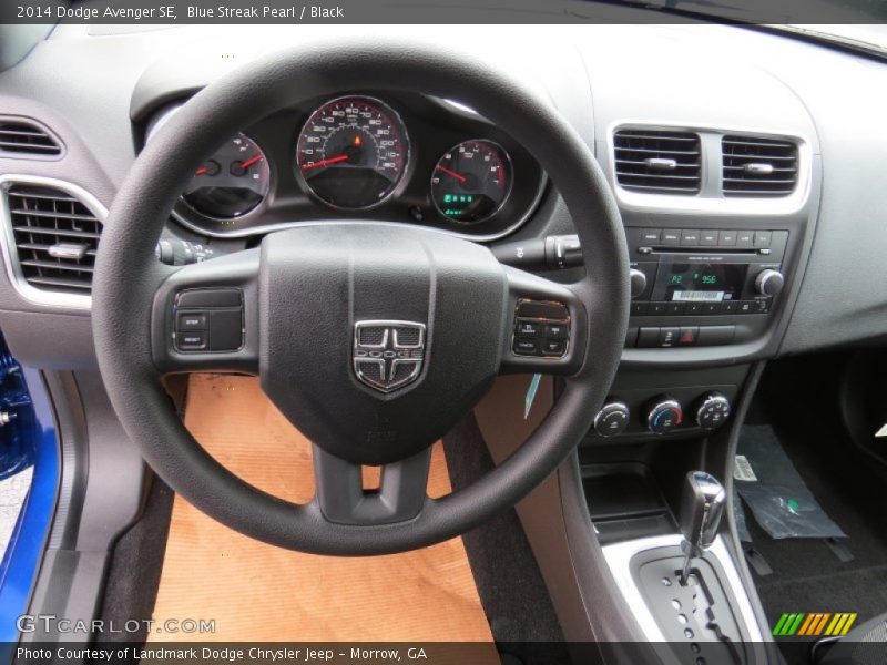 Blue Streak Pearl / Black 2014 Dodge Avenger SE